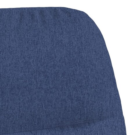 Schommelstoel stof blauw 6