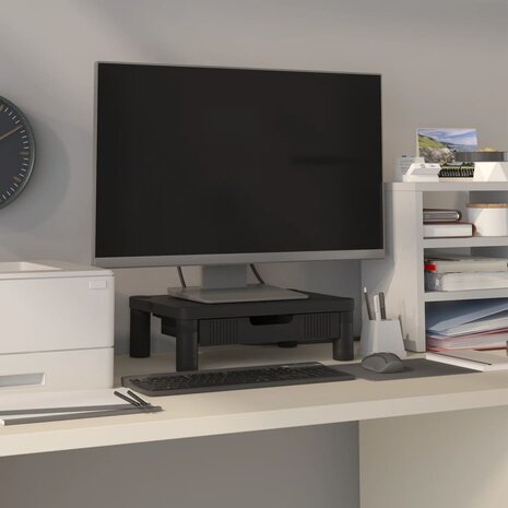 Monitorstandaard 43x30,5x13 cm zwart 1