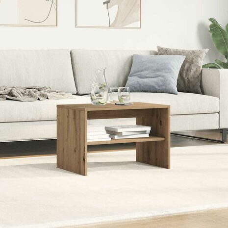 Tv-meubel 60x40x40 cm bewerkt hout artisanaal eikenkleur 4