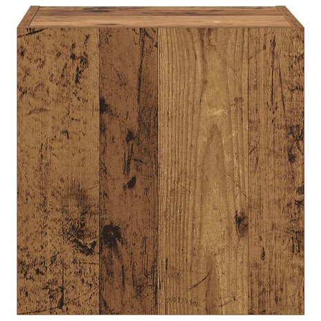 TV Wandkast Wandgemonteerd Oud Hout 40,5x30x40cm Bewerkt hout 6