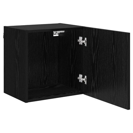 TV Wandkast Zwart Eiken 40,5x30x40cm Bewerkt hout 5