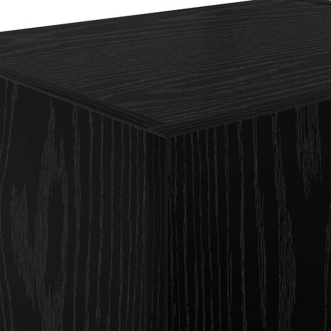 TV Wandkast Zwart Eiken 40,5x30x40cm Bewerkt hout 9