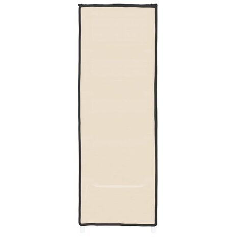 Schoenenkast 60x28x90 cm stof cr&egrave;mekleurig 4