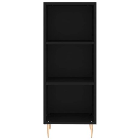 Dressoir 34,5x32,5x90 cm bewerkt hout zwart 4