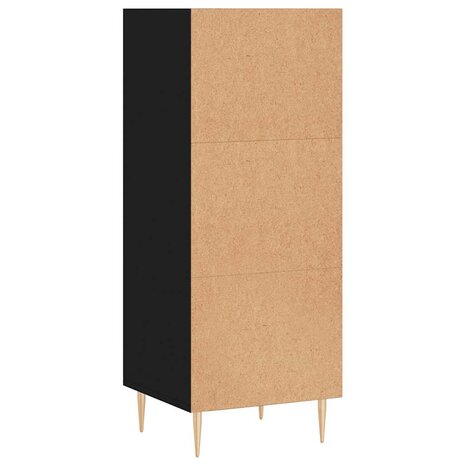Dressoir 34,5x32,5x90 cm bewerkt hout zwart 6