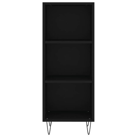 Dressoir 34,5x32,5x90 cm bewerkt hout zwart 4