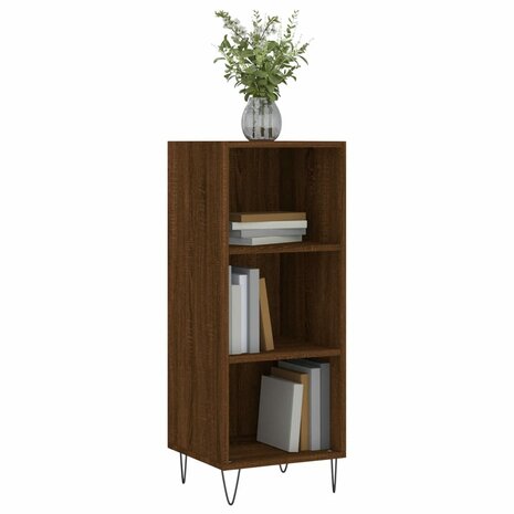 Dressoir 34,5x32,5x90 cm bewerkt hout bruin eikenkleur 3