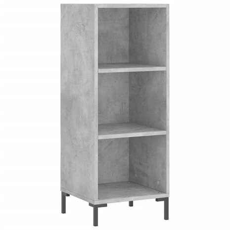 Dressoir 34,5x32,5x90 cm bewerkt hout betongrijs 2