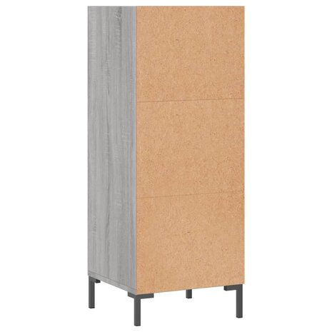 Dressoir 34,5x32,5x90 cm bewerkt hout grijs sonoma eikenkleurig 6