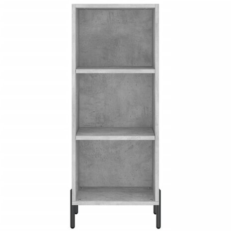 Dressoir 34,5x32,5x90 cm bewerkt hout betongrijs 4