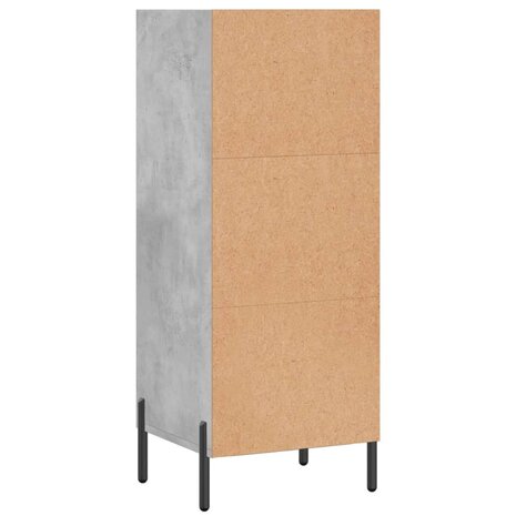 Dressoir 34,5x32,5x90 cm bewerkt hout betongrijs 6