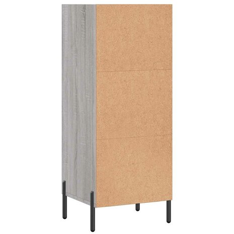 Dressoir 34,5x32,5x90 cm bewerkt hout grijs sonoma eikenkleurig 6
