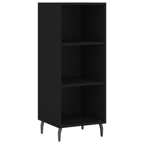 Dressoir 34,5x32,5x90 cm bewerkt hout zwart 2