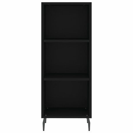 Dressoir 34,5x32,5x90 cm bewerkt hout zwart 4