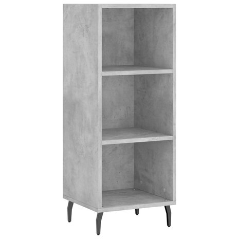 Dressoir 34,5x32,5x90 cm bewerkt hout betongrijs 2