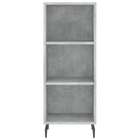 Dressoir 34,5x32,5x90 cm bewerkt hout betongrijs 4