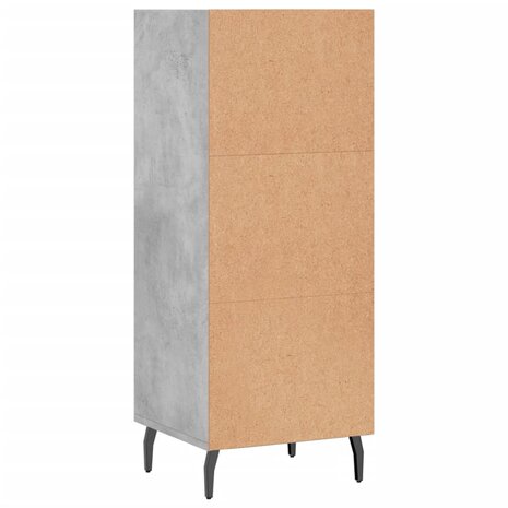 Dressoir 34,5x32,5x90 cm bewerkt hout betongrijs 6