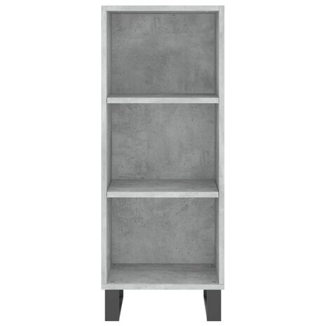 Dressoir 34,5x32,5x90 cm bewerkt hout betongrijs 4