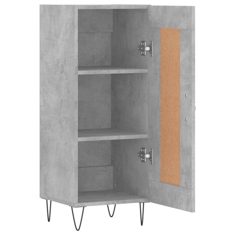 Dressoir 34,5x34x90 cm bewerkt hout betongrijs 6