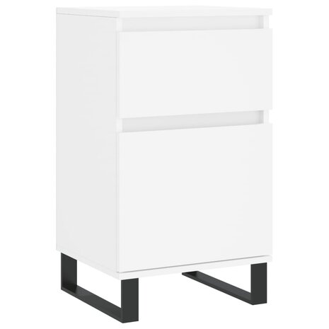 Dressoir 40x35x70 cm bewerkt hout wit 2