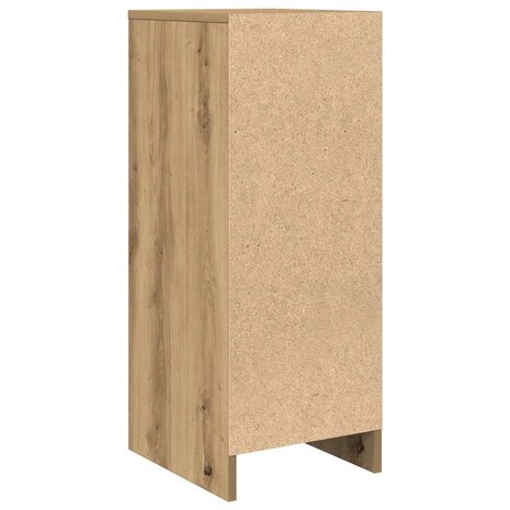 Dressoir 29,5x34x76 cm bewerkt hout artisanaal eikenkleur 8