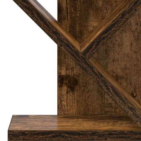 Boom Boekenkast 4-Tier 30 x 18 x 60 cm Bewerkt hout 7