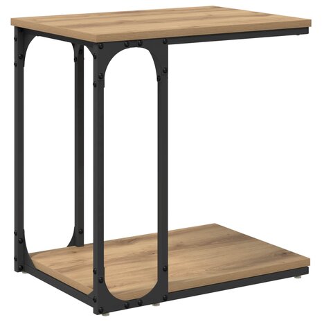 Bijzettafel Artisan Eiken 50 x 35 x 52 cm Bewerkt hout 2