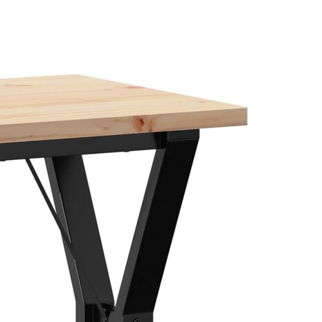 Eettafel Y-frame 50x50x75,5 cm massief grenenhout en staal 7
