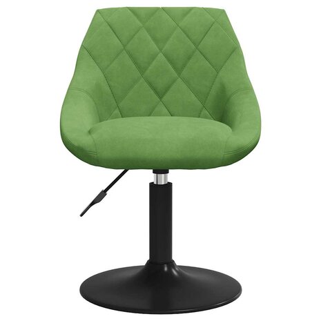 Eetkamerstoel fluweel lichtgroen 3