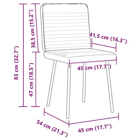 Eetkamerstoelen 2 st fluweel donkergrijs 9