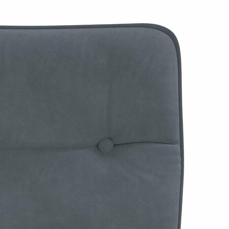 Eetkamerstoelen 2 st fluweel donkergrijs 7