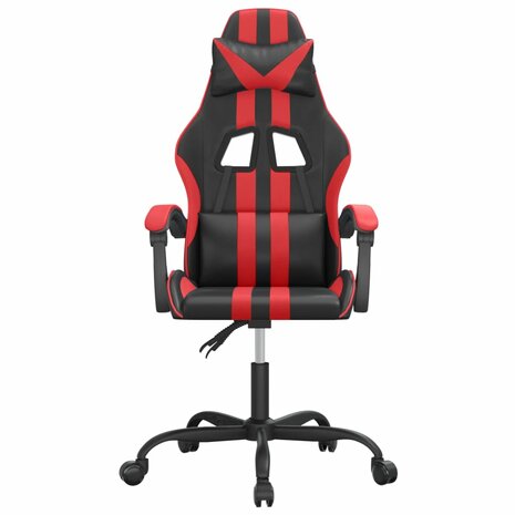 Gamestoel kunstleer zwart en rood 3