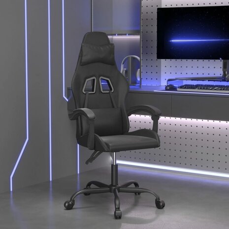 Gamestoel kunstleer zwart 1