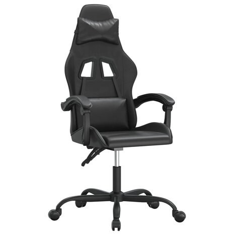 Gamestoel kunstleer zwart 2