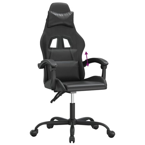 Gamestoel kunstleer zwart 7
