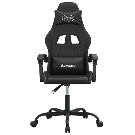 Gamestoel draaibaar kunstleer zwart 3