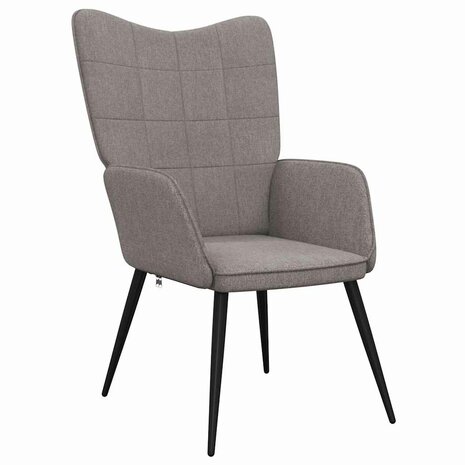 Relaxstoel stof taupe 2
