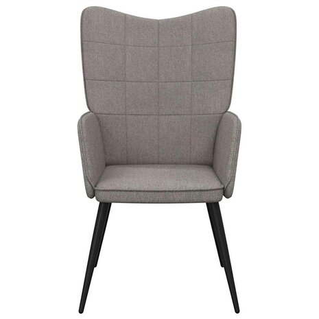 Relaxstoel stof taupe 4