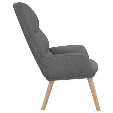 Relaxstoel stof lichtgrijs 4