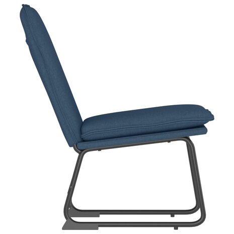 Loungestoel 52x75x76 cm stof blauw 4