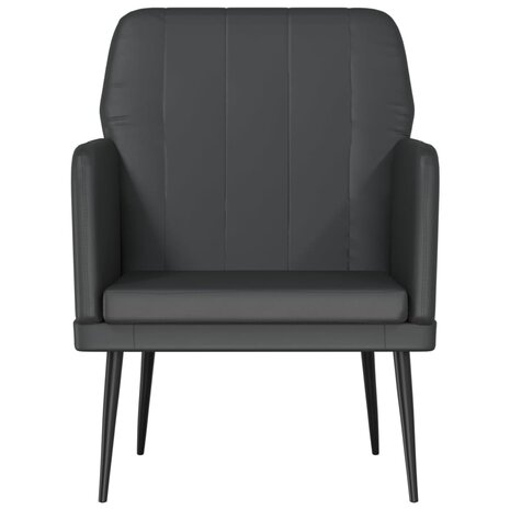 Fauteuil 61x78x80 cm kunstleer zwart 3