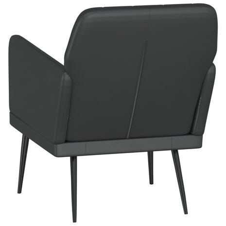 Fauteuil 61x78x80 cm kunstleer zwart 5