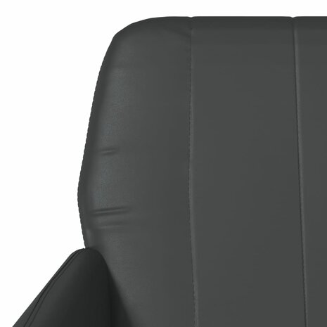 Fauteuil 61x78x80 cm kunstleer zwart 6