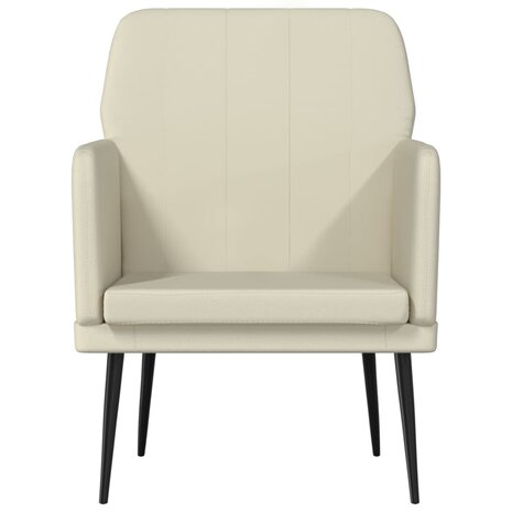 Fauteuil 61x78x80 cm kunstleer cr&egrave;mekleurig 3