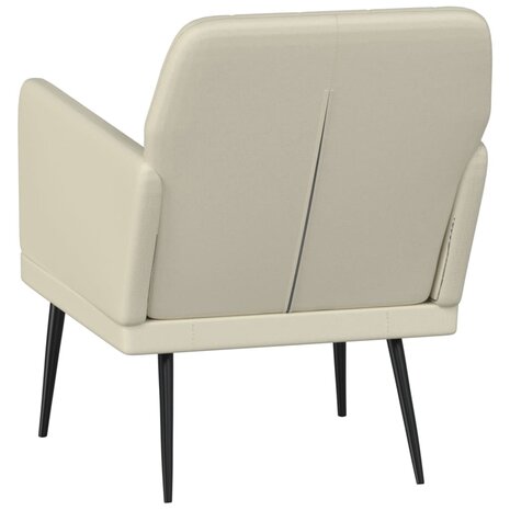 Fauteuil 61x78x80 cm kunstleer cr&egrave;mekleurig 5