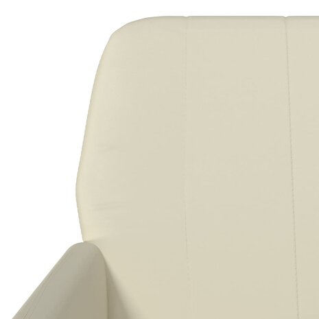 Fauteuil 61x78x80 cm kunstleer cr&egrave;mekleurig 6