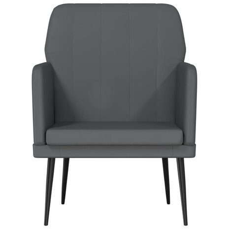 Fauteuil 61x78x80 cm kunstleer grijs 3