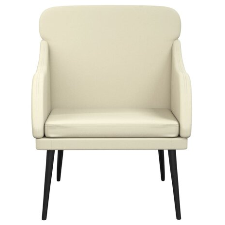 Fauteuil 63x76x80 cm kunstleer cr&egrave;mekleurig 3