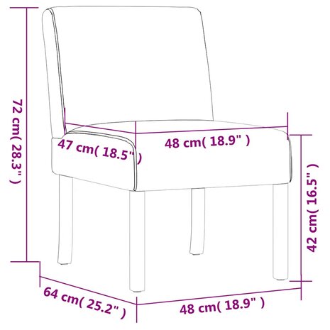 Fauteuil stof donkergrijs 8