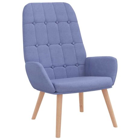 Relaxstoel stof jeansblauw 2